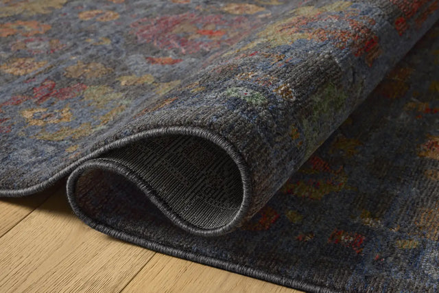 Loloi Winchester WNC-03 Traditional Power Loomed Sapphire, Multi Rug - pile height