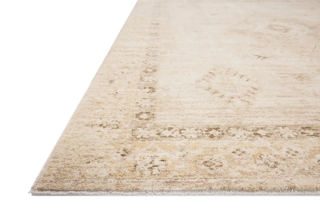 Chris Loves Julia x Loloi Palma PLM-06 Natural / Smoke Rug - rug corner