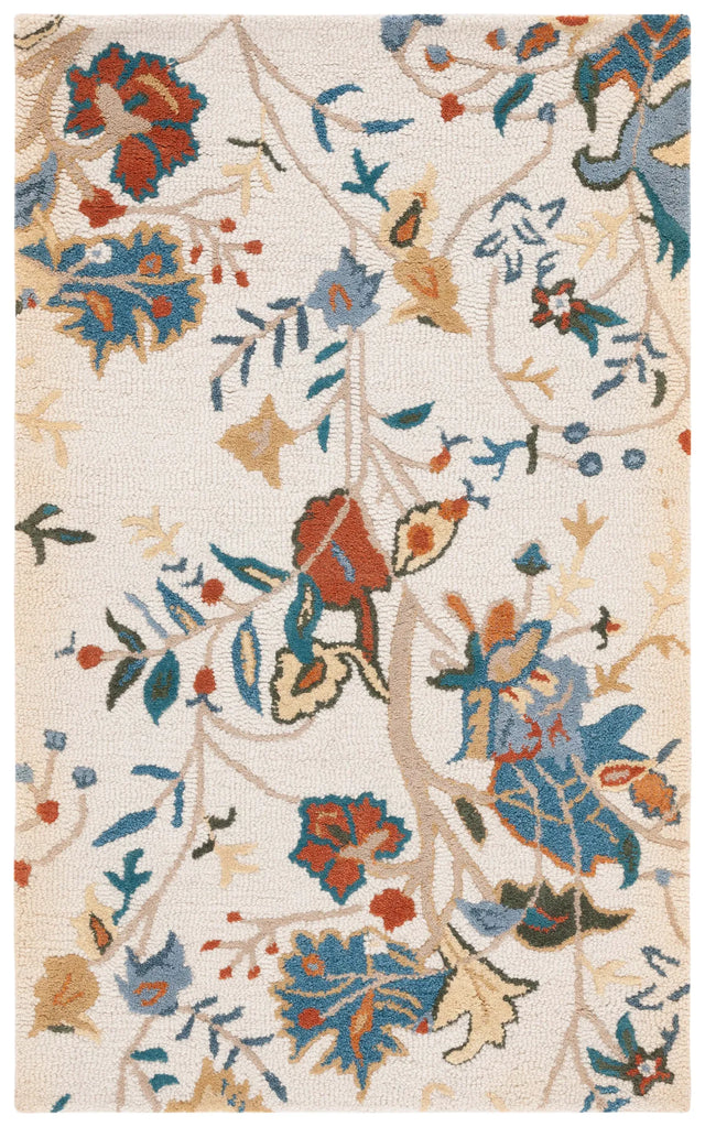 Safavieh Blossom 3'-0" x 5'-0" Rug in Ivory / Blue