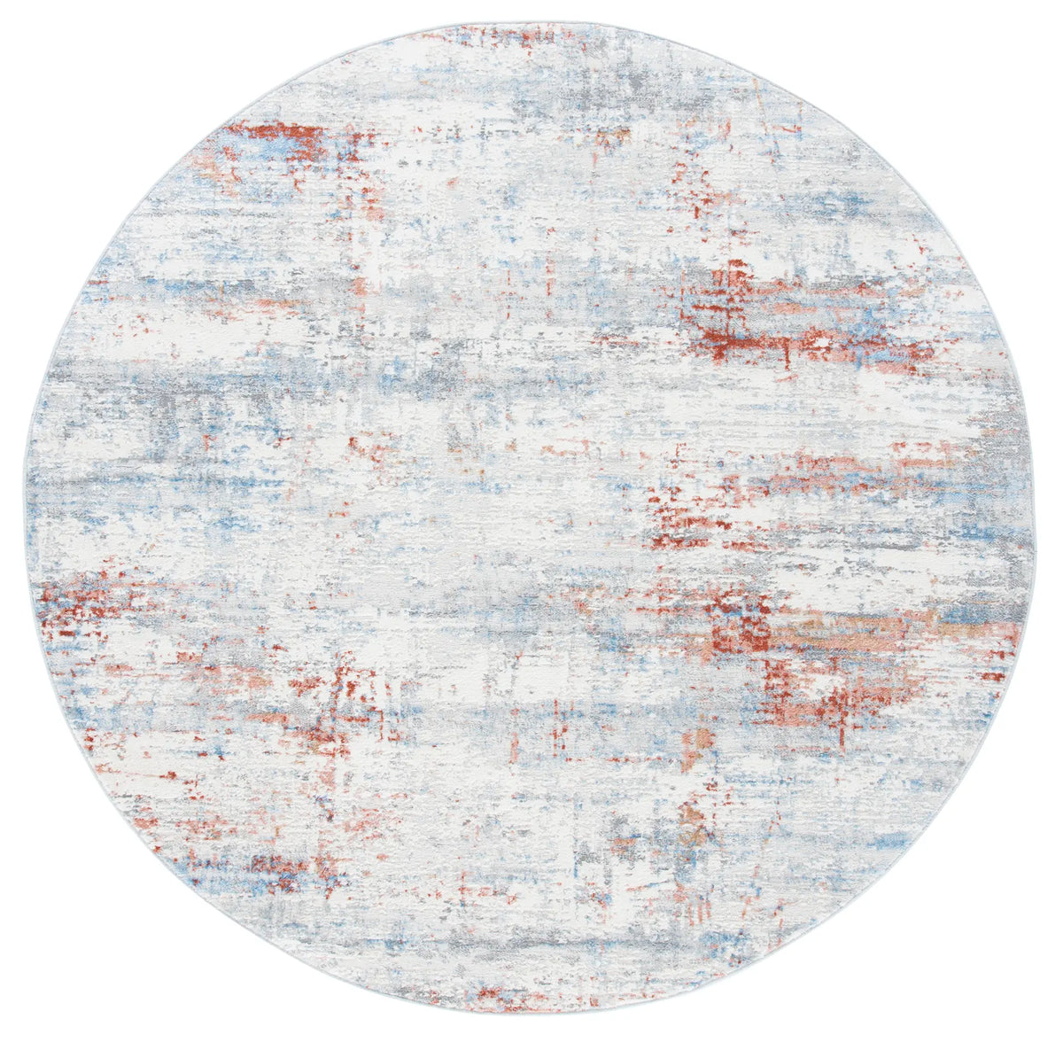 Safavieh Amelia 5'-0" x 5'-0" Rug in Ivory / Rust
