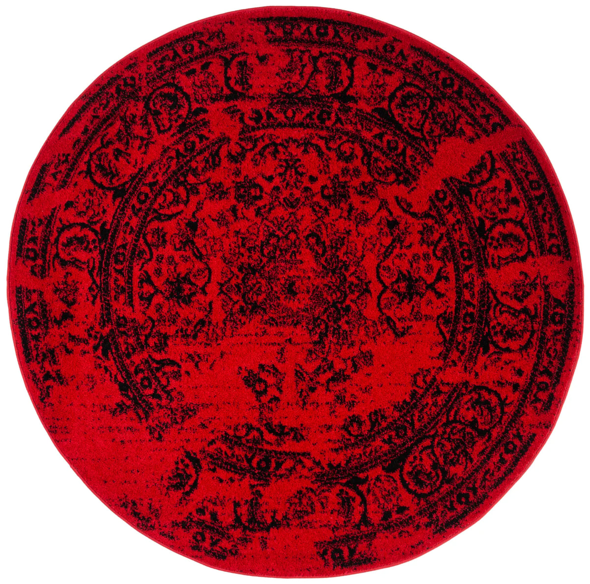 Safavieh Adirondack 6'-0" x 6'-0" Rug in Red / Black