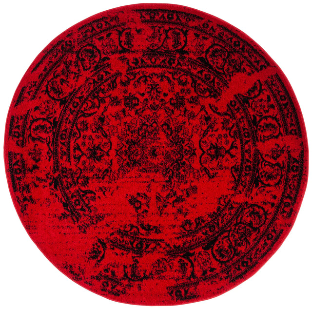 Safavieh Adirondack 6'-0" x 6'-0" Rug in Red / Black