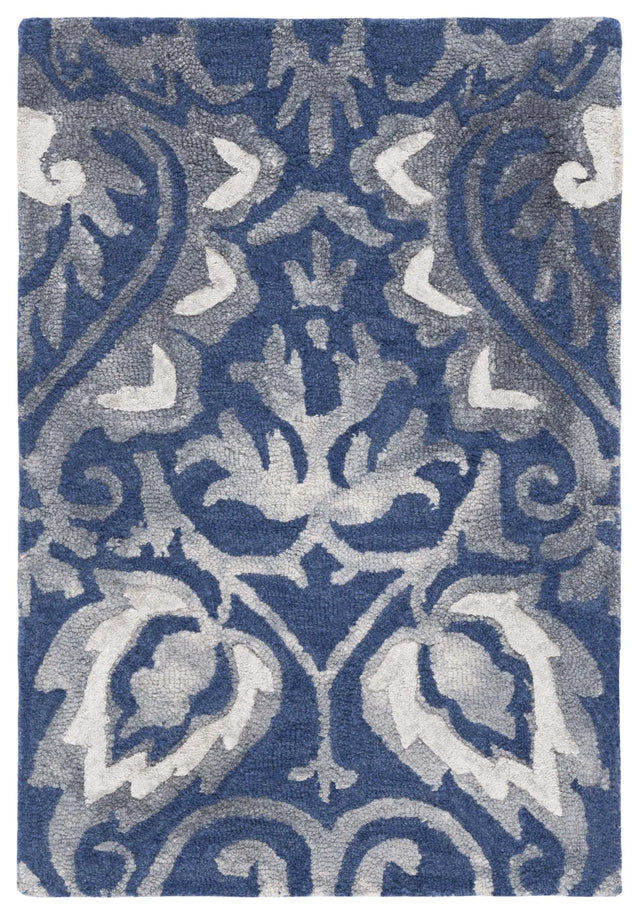 Safavieh Dip Dye 2'-0" x 3'-0" Rug in Navy / Grey