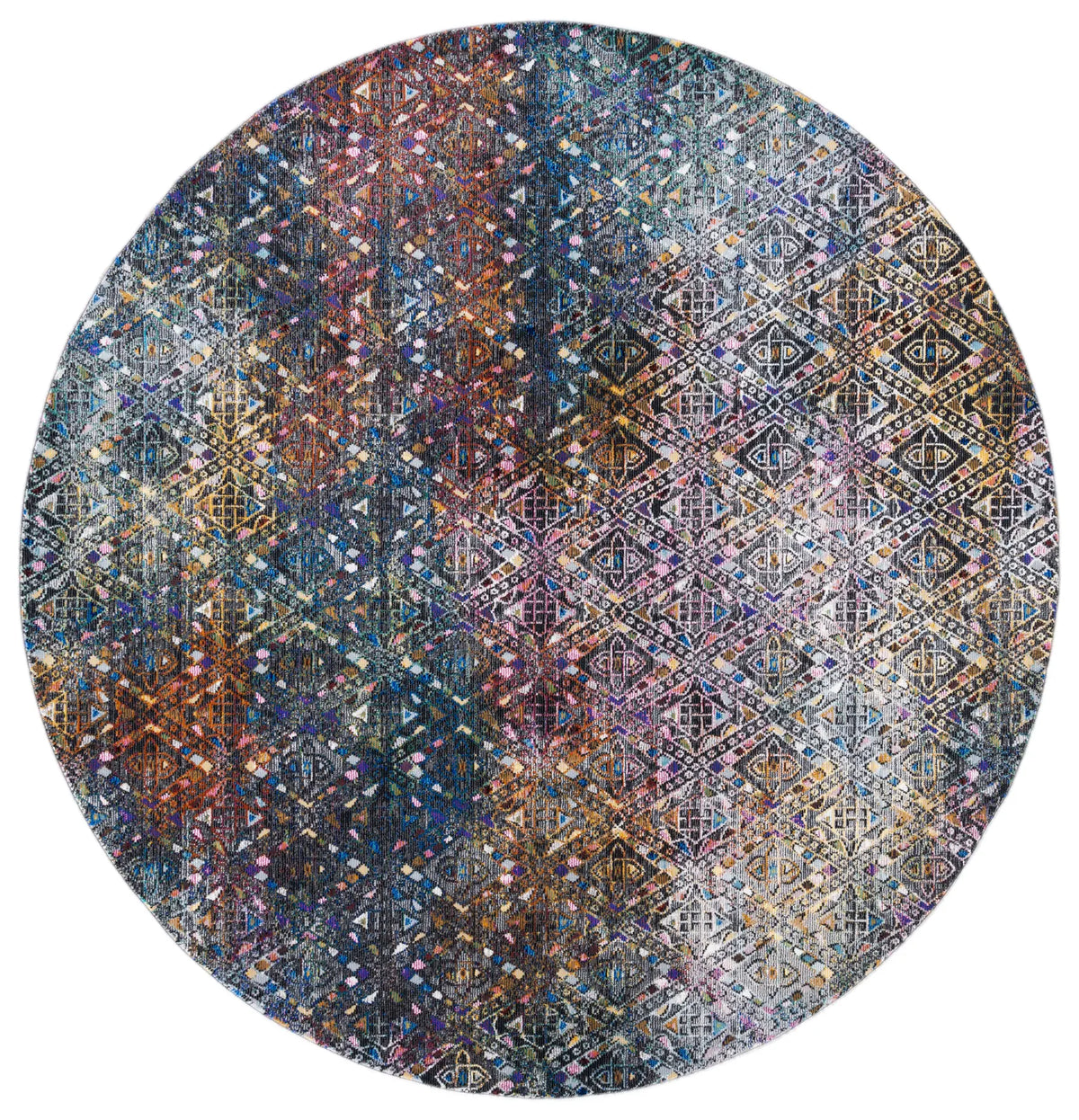 Safavieh Aria 6'-5" x 6'-5" Rug in Blue / Ivory