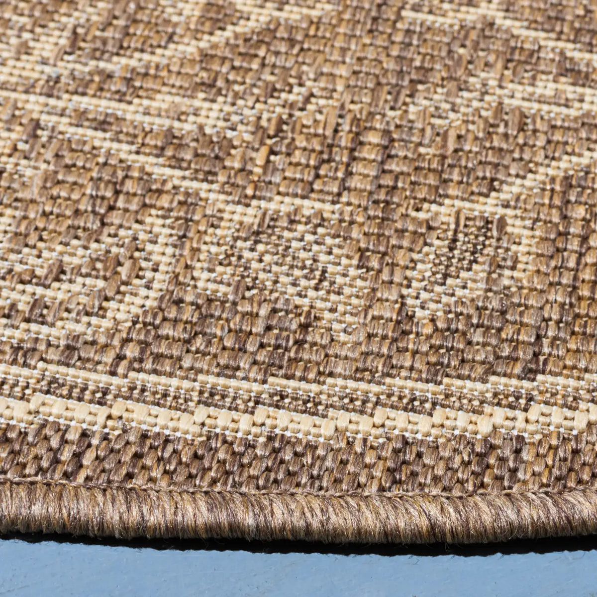 Safavieh Courtyard 6'-7" x 6'-7" Rug in Brown / Natural