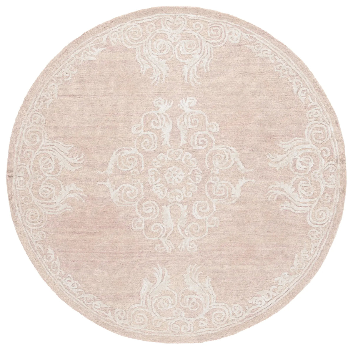 Safavieh Glamour 6'-0" x 6'-0" Rug in Light Brown / Ivory