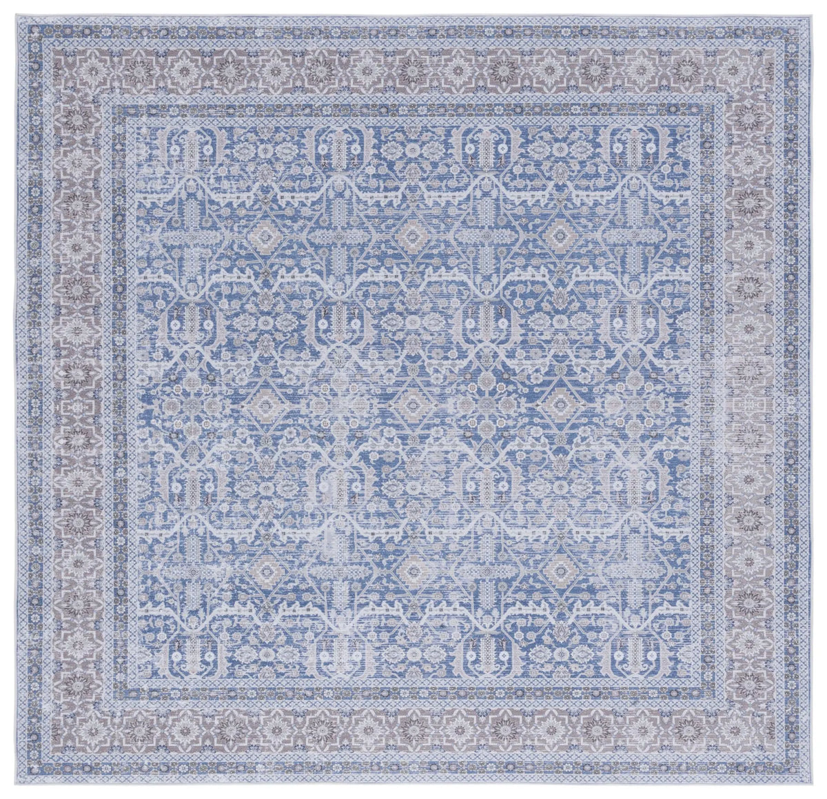 Safavieh Tucson 6'-0" x 6'-0" Rug in Blue / Rust