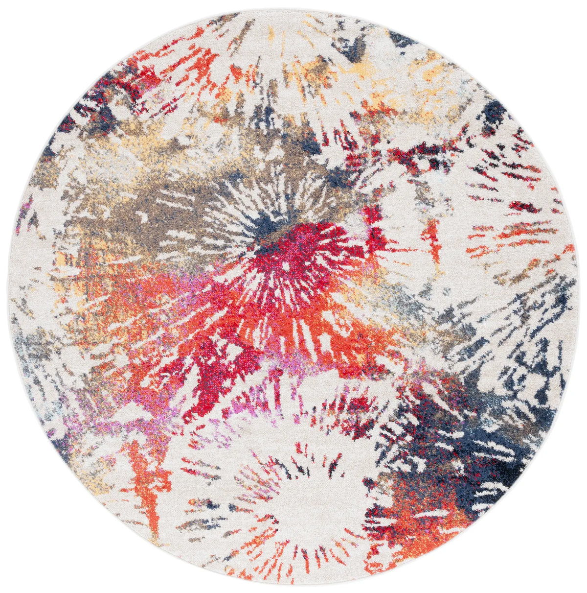 Safavieh Adirondack 6'-0" x 6'-0" Rug in Ivory / Fuchsia Gold