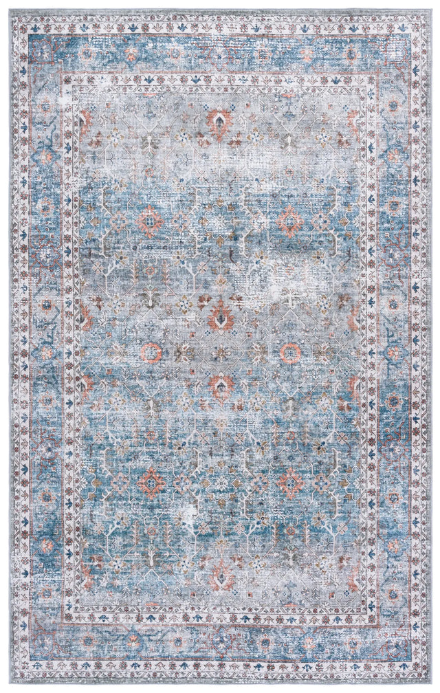 Safavieh Arizona 4'-0" x 6'-0" Rug in Teal / Beige