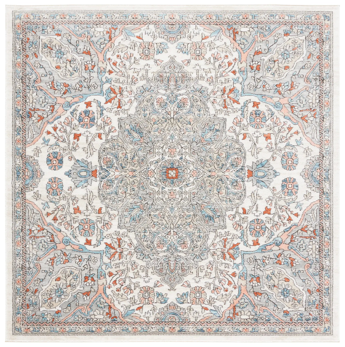 Safavieh Oregon 800 6'-7" x 6'-7" Rug in Grey / Ivory