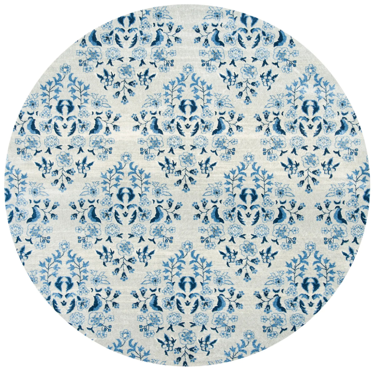 Safavieh Martha Stewart 28 6'-7" x 6'-7" Rug in Cream / Blue