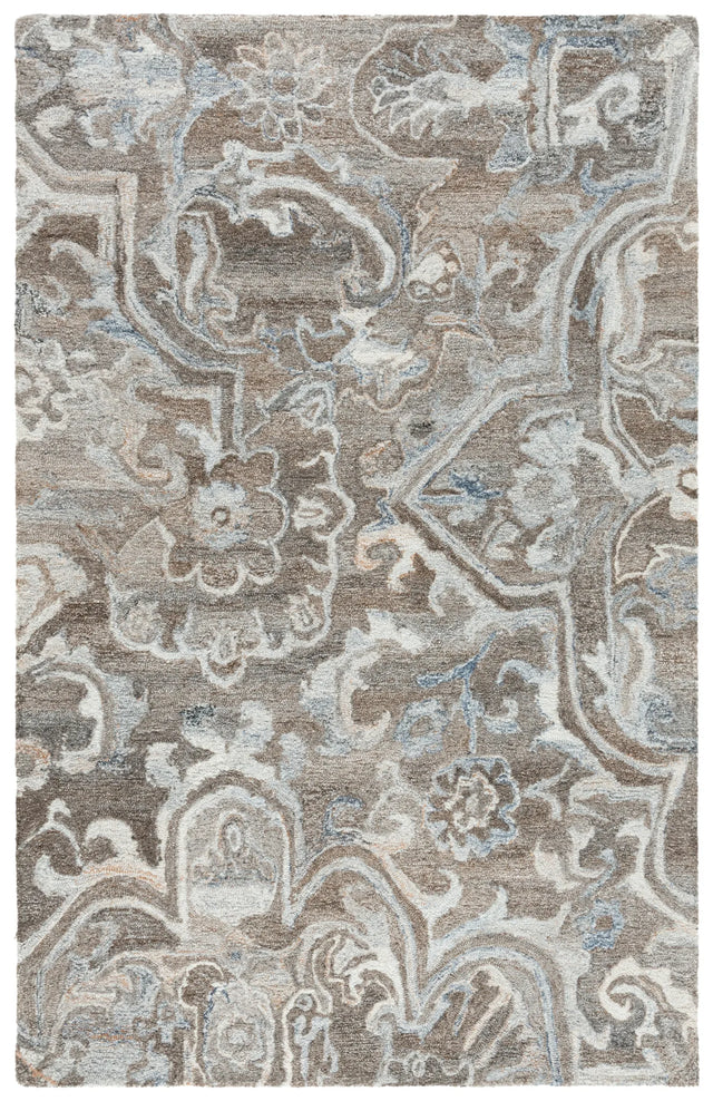 Safavieh Marquee 4'-0" x 6'-0" Rug in Brown / Grey