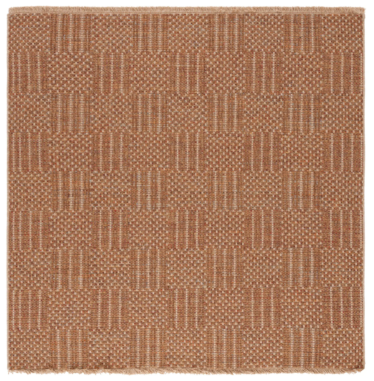 Safavieh Wicker 6'-7" x 6'-7" Rug in Natural / Brown