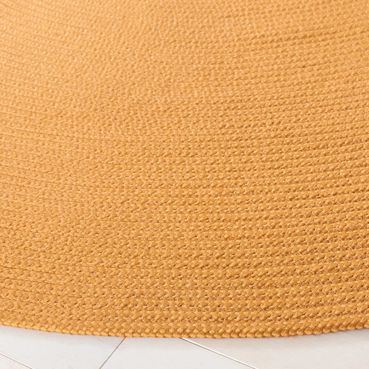 Safavieh Braided 5'-0" x 5'-0" Rug in Mustard