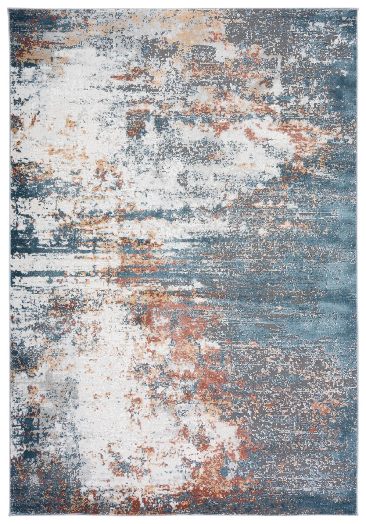 Safavieh Vogue 4'-0" x 6'-0" Rug in Ivory / Blue Rust