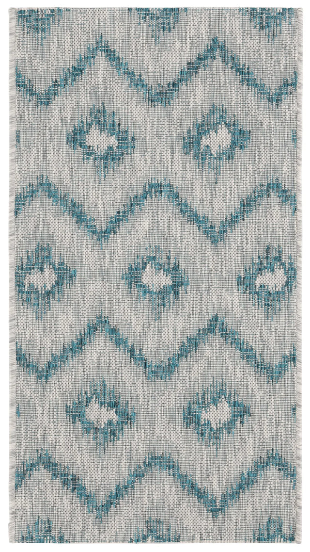 Safavieh Courtyard 2'-0" x 3'-7" Rug in Grey / Blue