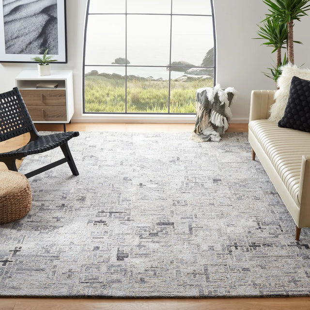 Safavieh Abstract 10'-0" x 14'-0" Rug in Ivory / Black