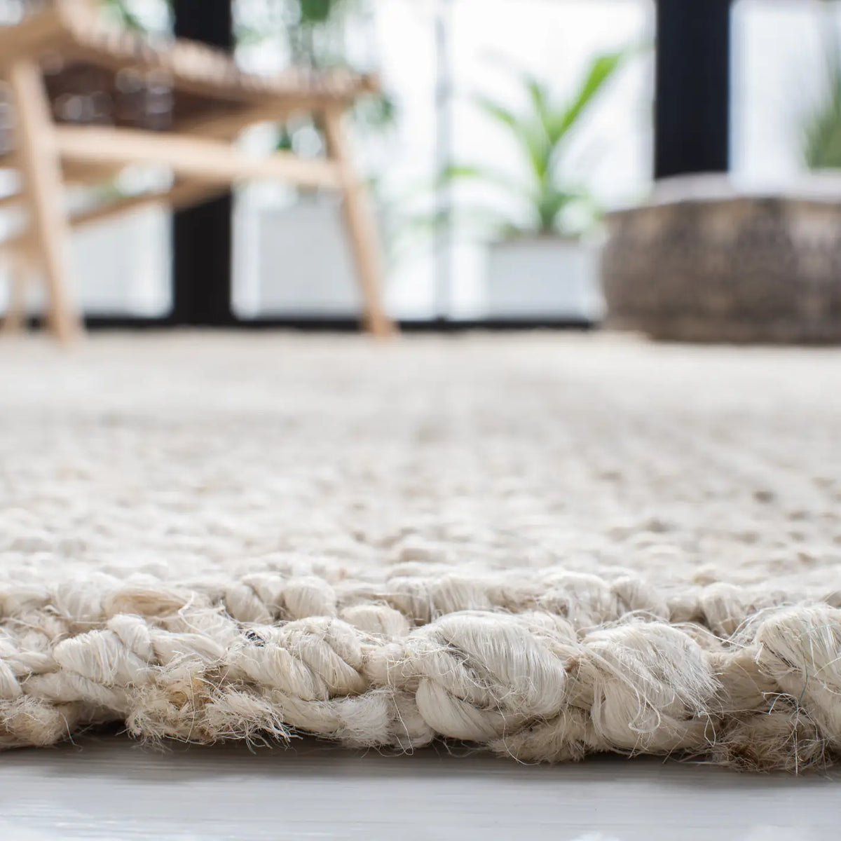 Safavieh Natural Fiber 4'-0" x 6'-0" Rug in Bleach / Ivory