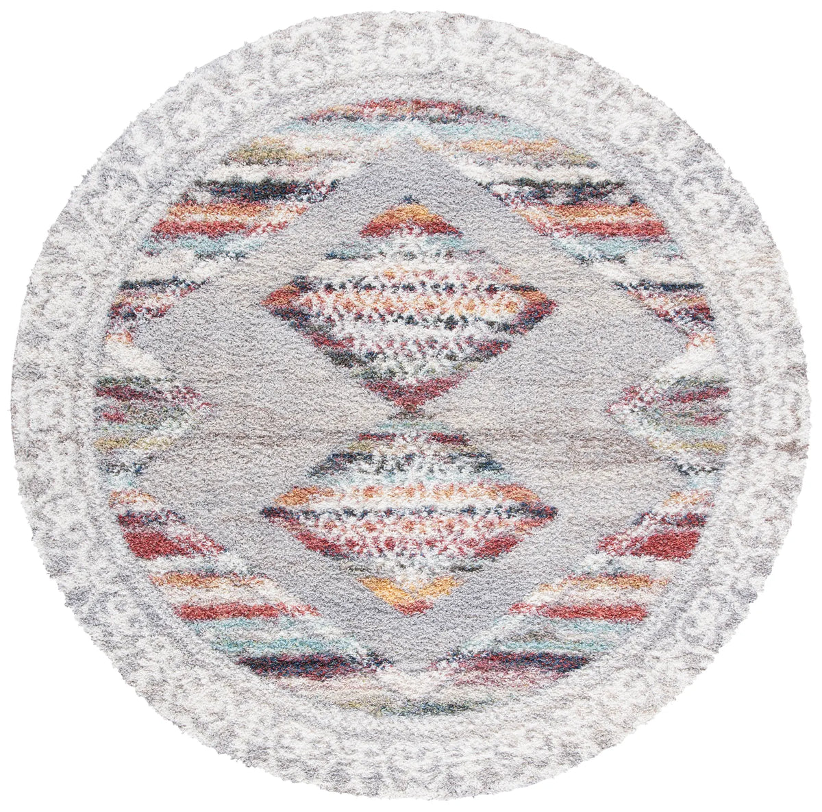 Safavieh Calista 6'-7" x 6'-7" Rug in Grey / Ivory