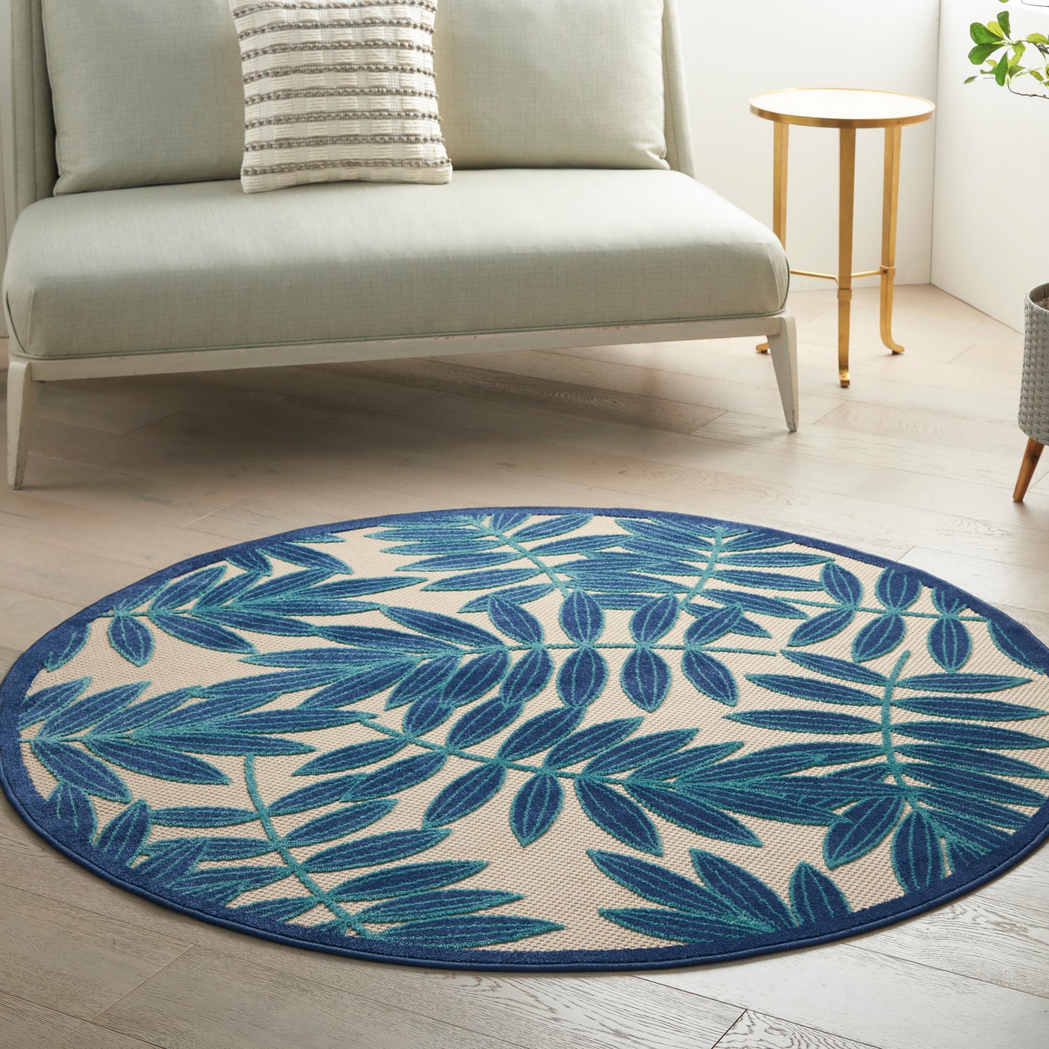 Nourison Aloha Alh18 Navy Rugs