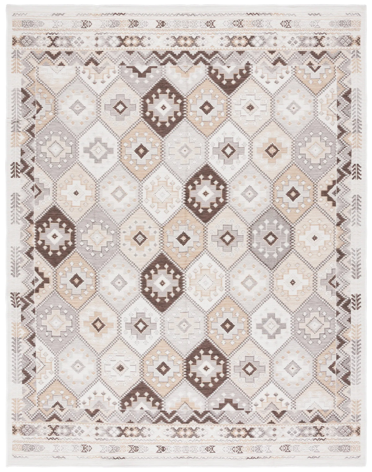 Safavieh Sunrise 8'-0" x 10'-0" Rug in Ivory / Beige Brown