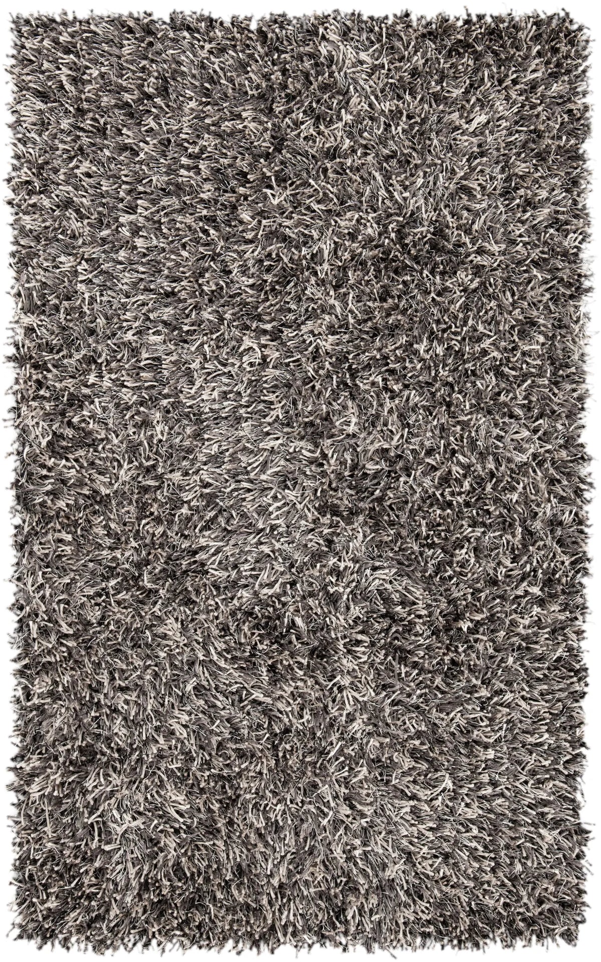 Safavieh Shag 3'-0" x 5'-0" Rug in Platinum / Ivory