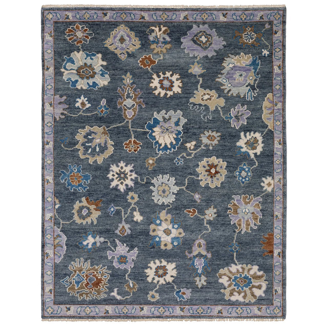 Oriental Weavers Sphinx MAJORCA MAJ07 Blue Floral Rugs - main flat