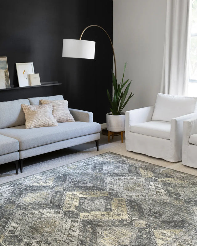 Loloi Skye Sky-09 Graphite/Silver Rugs - room scene 1
