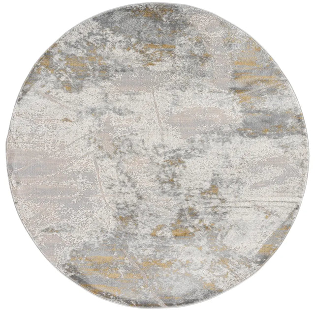 Safavieh Palma 6'-7" x 6'-7" Rug in Grey / Gold