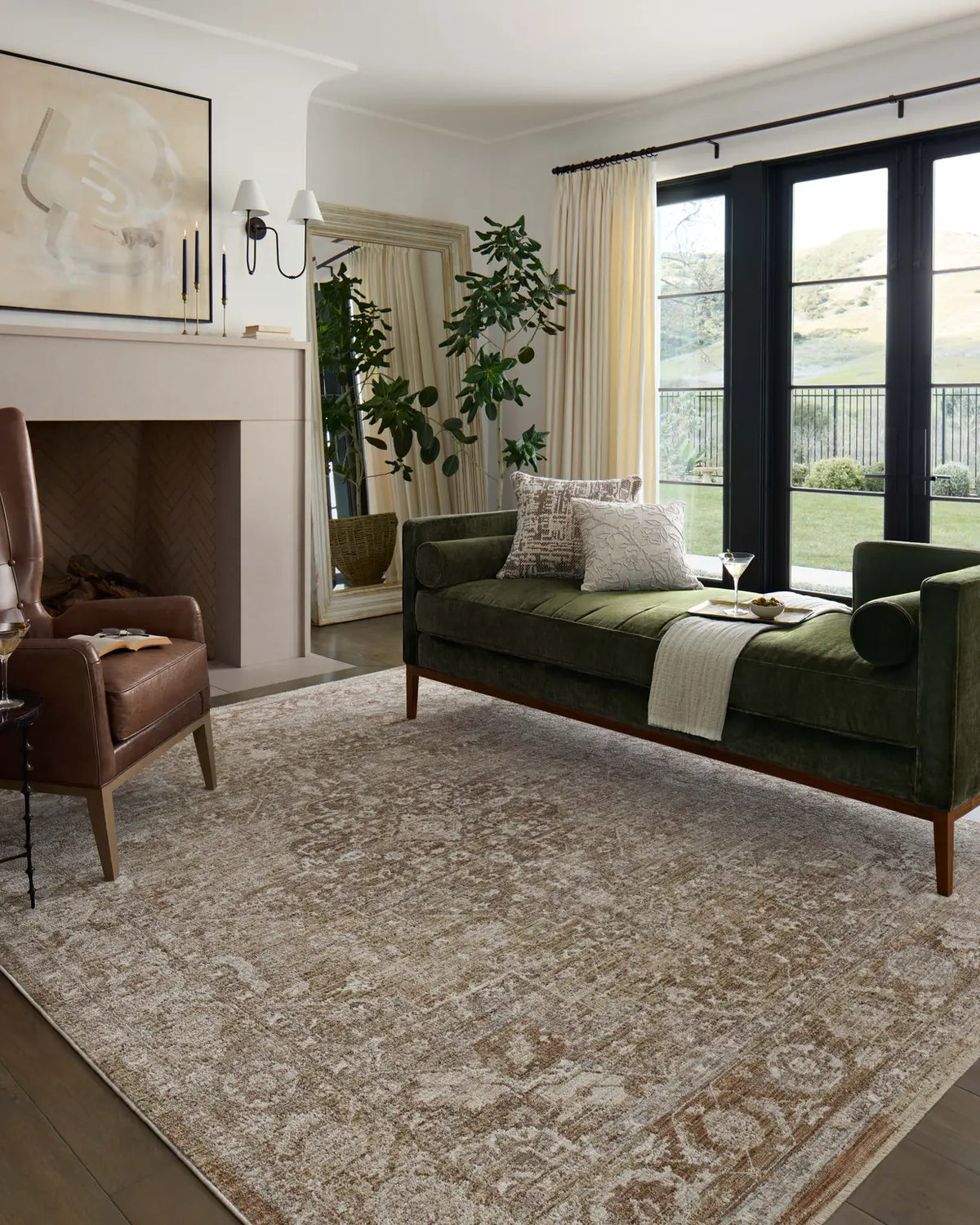 Loloi Tabitha Tai-01 Natural/Clay Rug - room scene 3