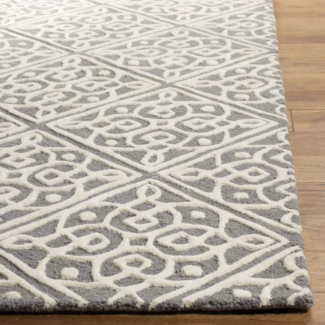 Safavieh Cambridge 4'-0" x 6'-0" Rug in Dark Grey / Ivory