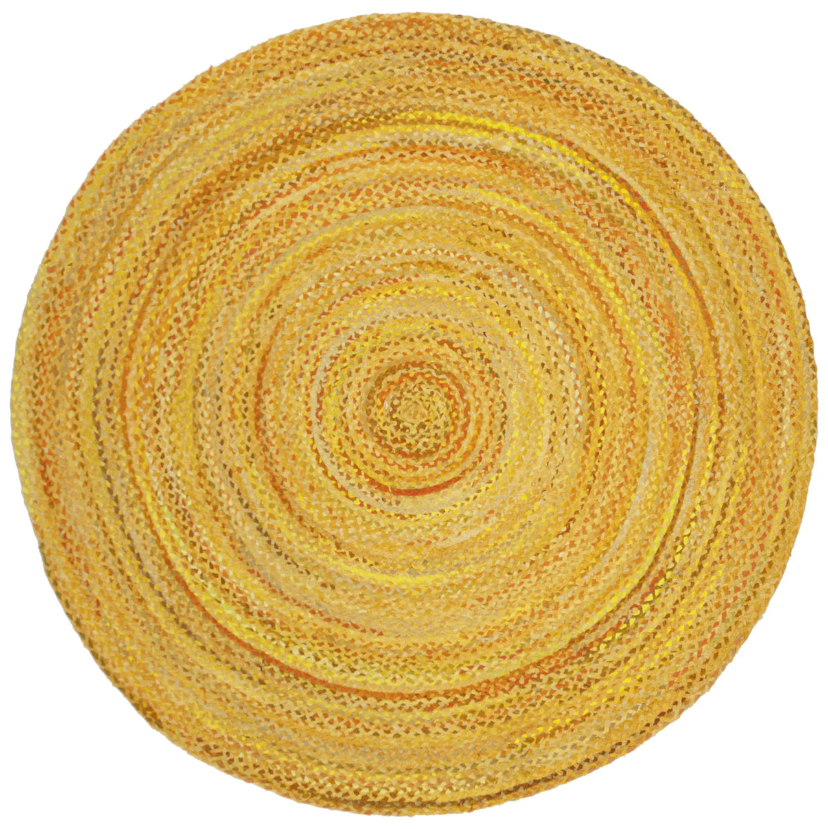 Safavieh Braided 6'-0" x 6'-0" Rug in Gold