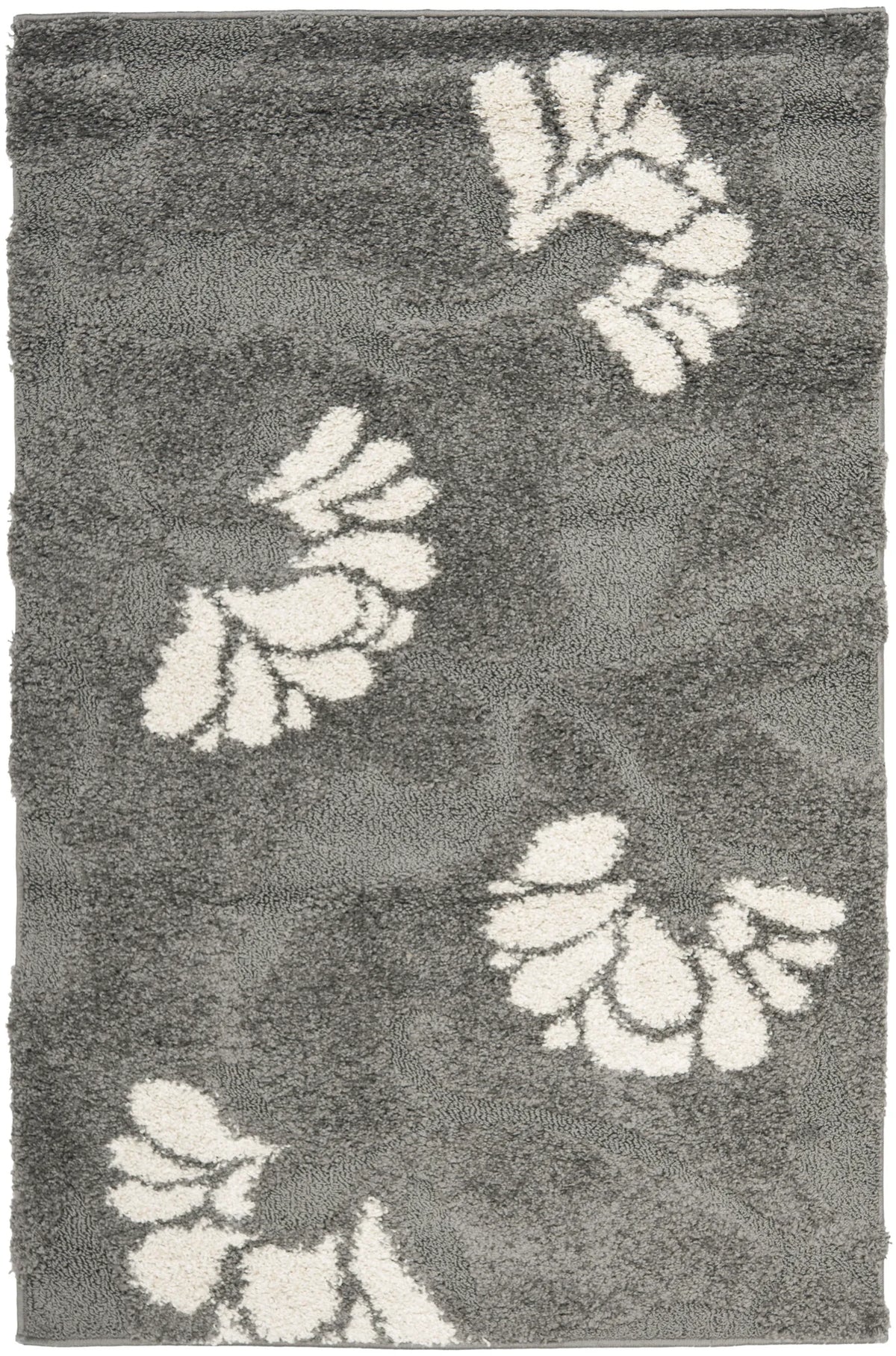 Safavieh Florida Shag 3'-3" x 5'-3" Rug in Grey / Beige