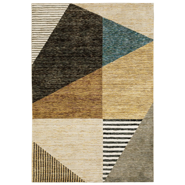 Oriental Weavers Strada Str10 Gold/ Multi Rug - main flat