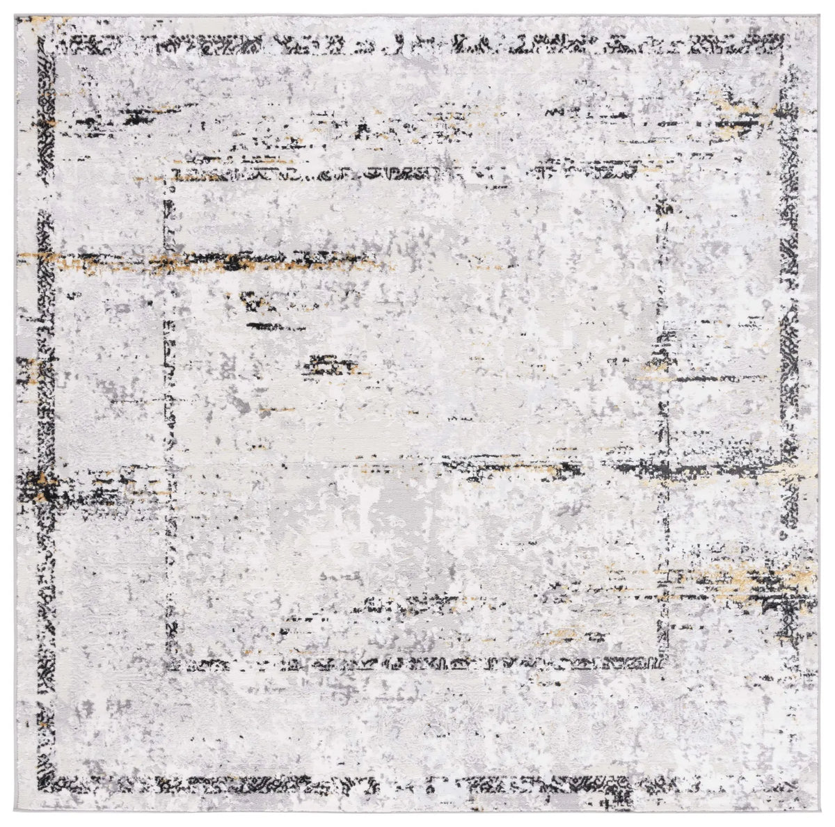 Safavieh Amelia 6'-7" x 6'-7" Rug in Grey / Gold