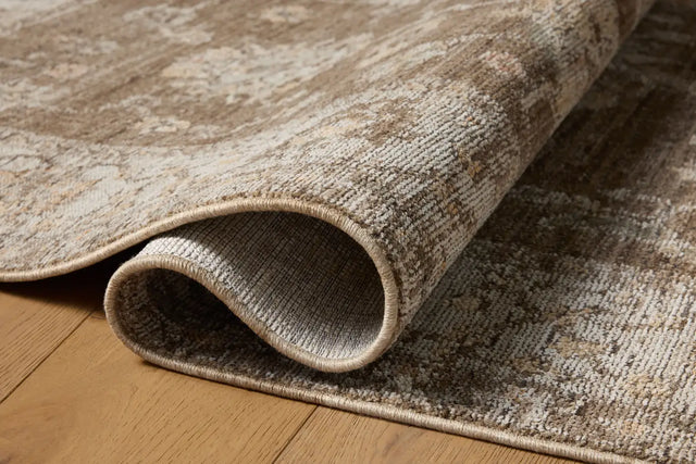 Loloi Priscilla PRL-01 Bark / Ivory Rug - pile height
