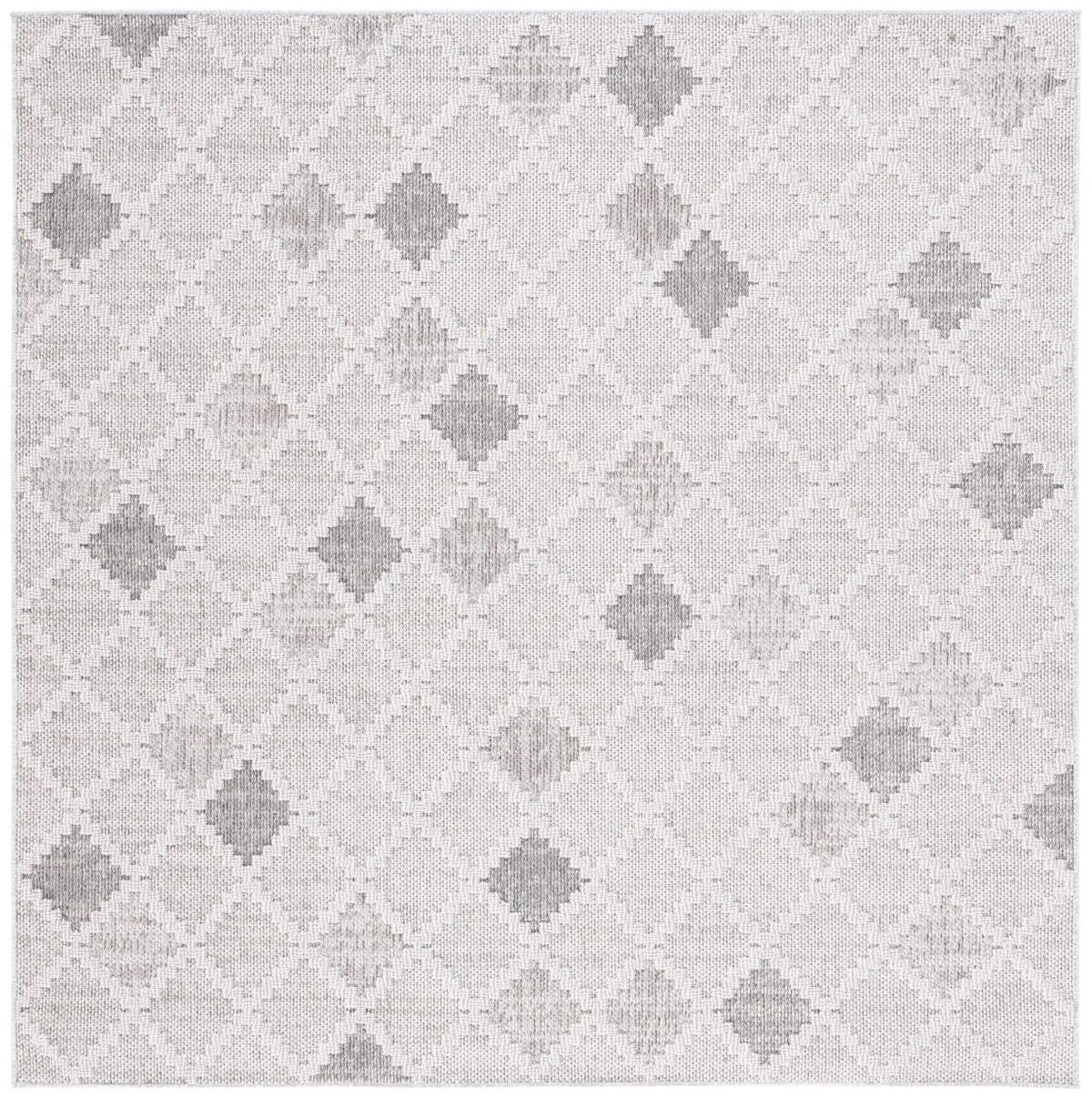 Safavieh Global 6'-7" x 6'-7" Rug in Grey / Ivory