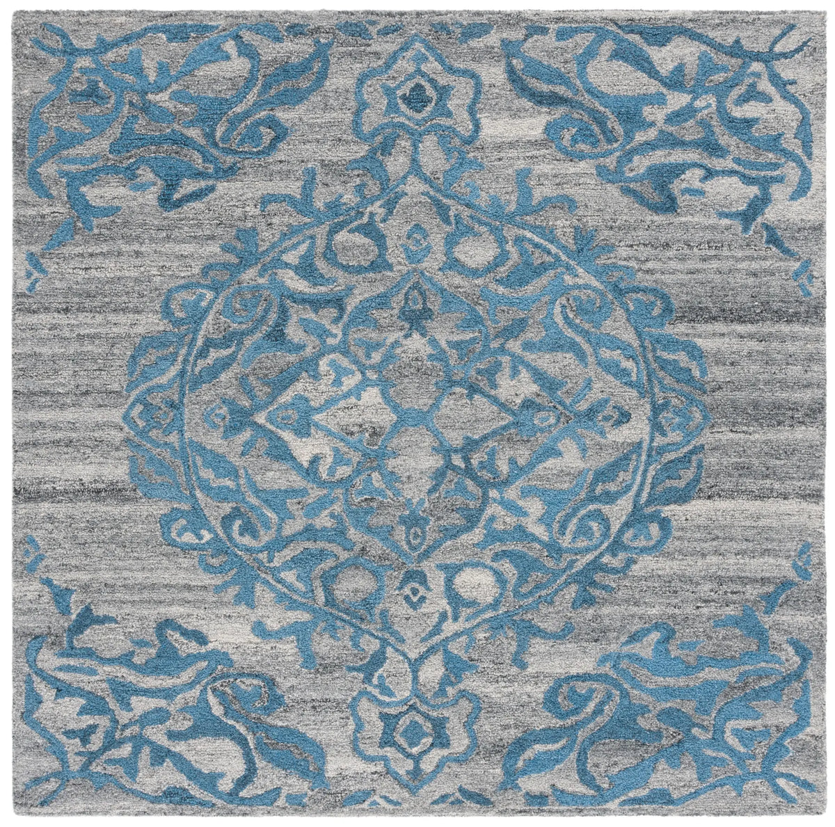 Safavieh Abstract 6'-0" x 6'-0" Rug in Grey / Blue