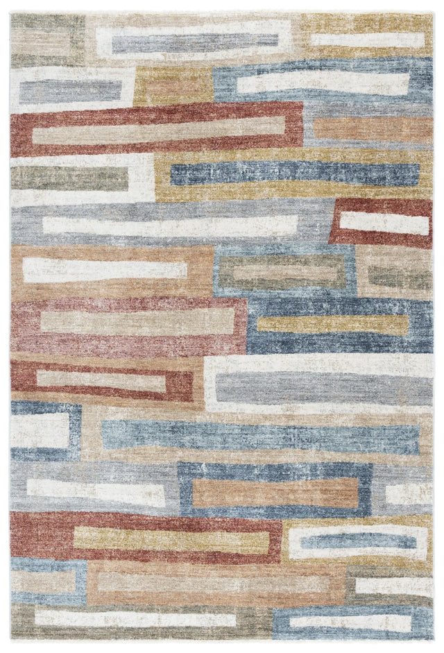 Safavieh Forum 500 5'-0" x 7'-0" Rug in Rust / Blue Grey
