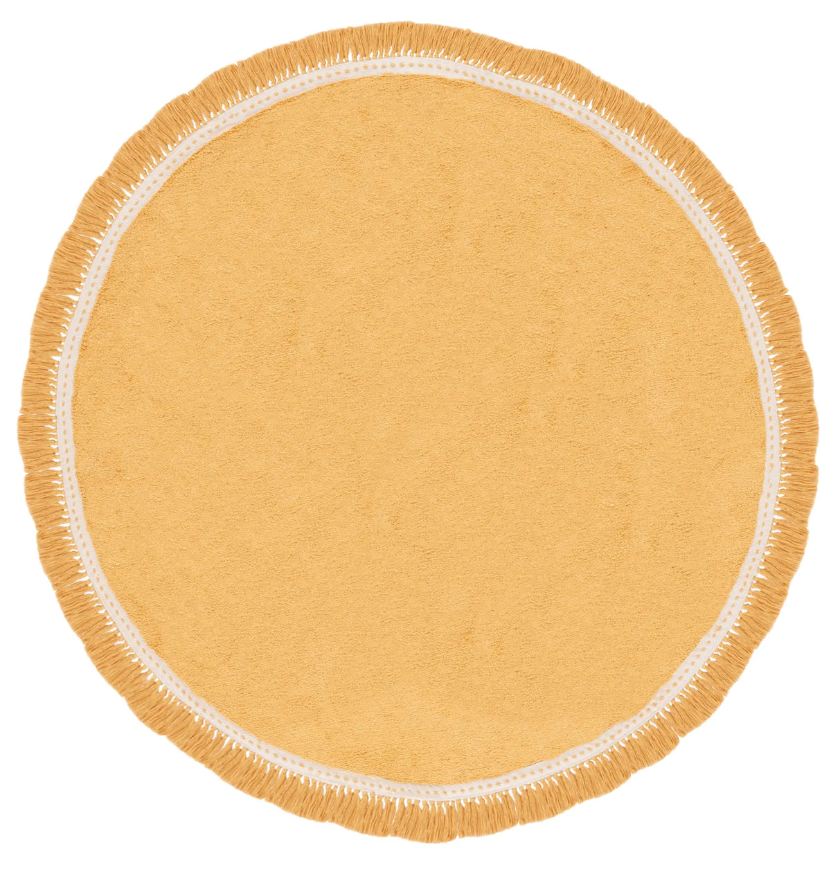 Safavieh Easy Care 6'-0" x 6'-0" Rug in Yellow / Ivory
