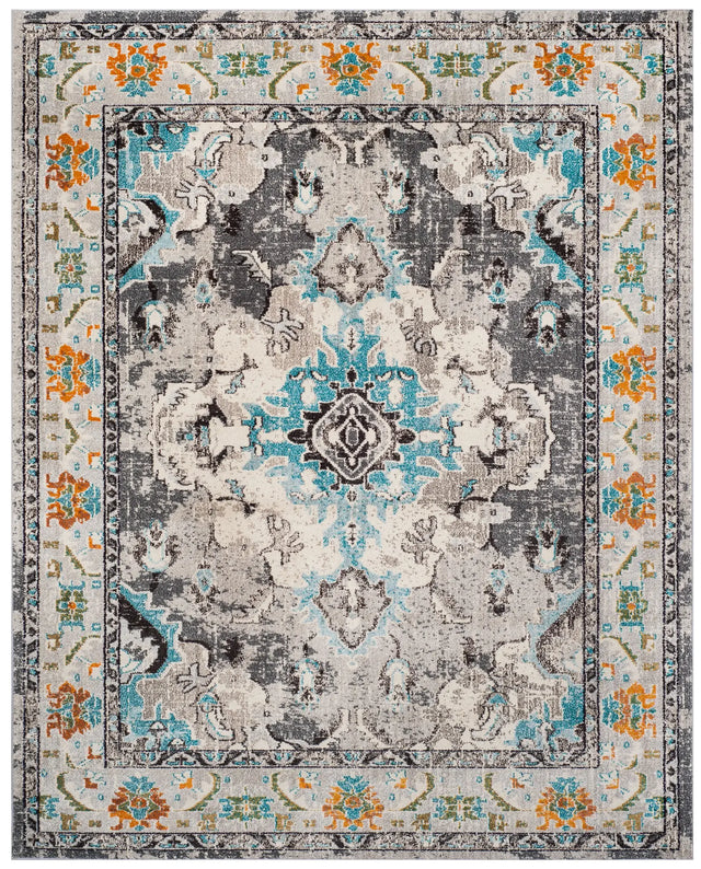 Safavieh Monaco 10'-0" x 14'-0" Rug in Grey / Light Blue