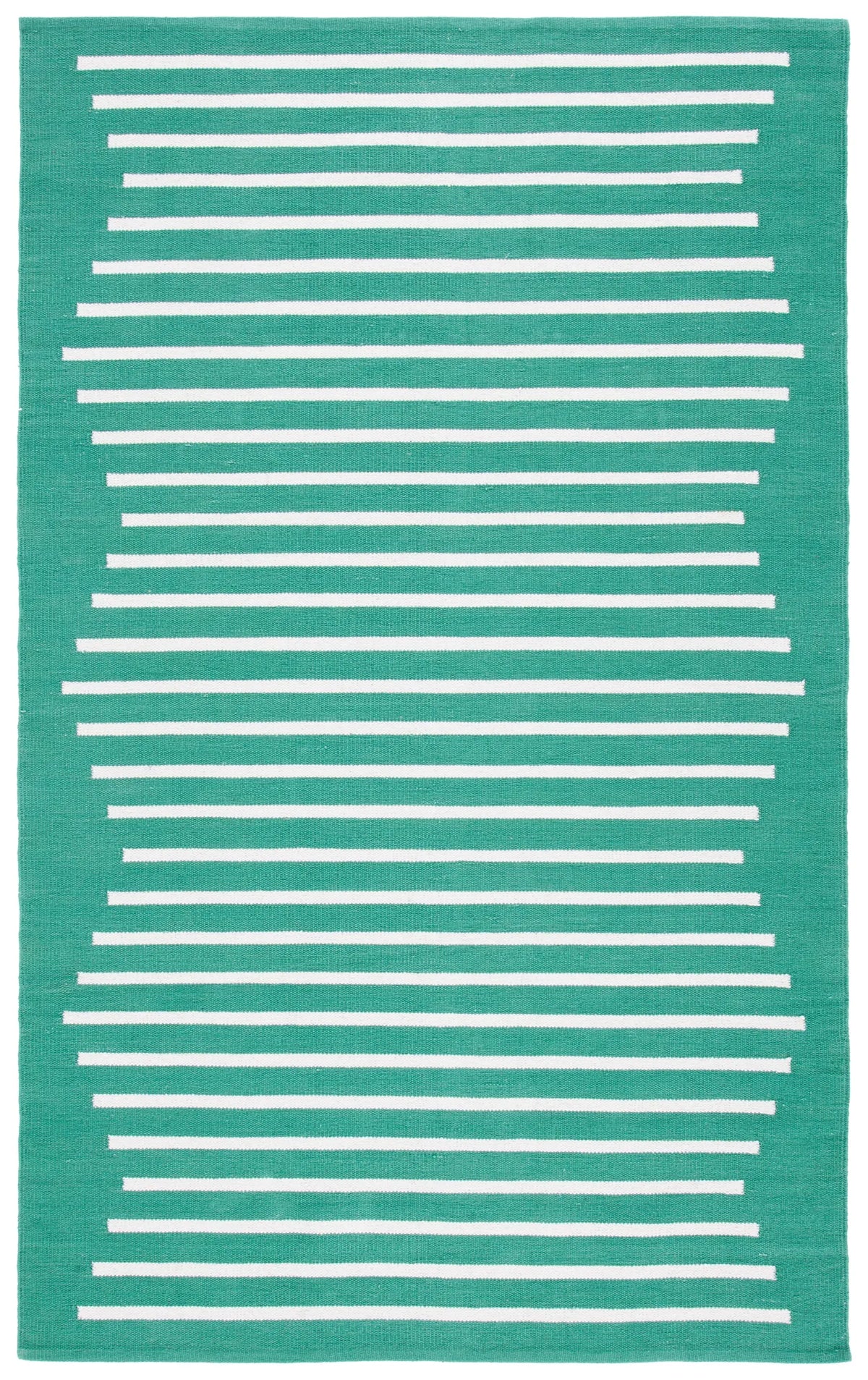 Safavieh Montauk 4'-0" x 6'-0" Rug in Dark Green / Ivory