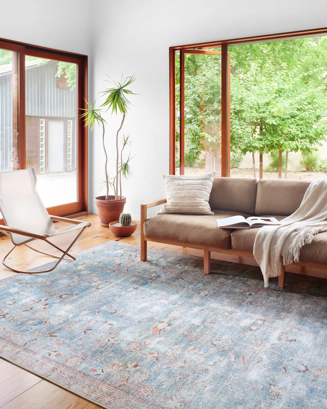 Loloi Wynter Wyn-06 Teal/Multi Rugs - room scene 1