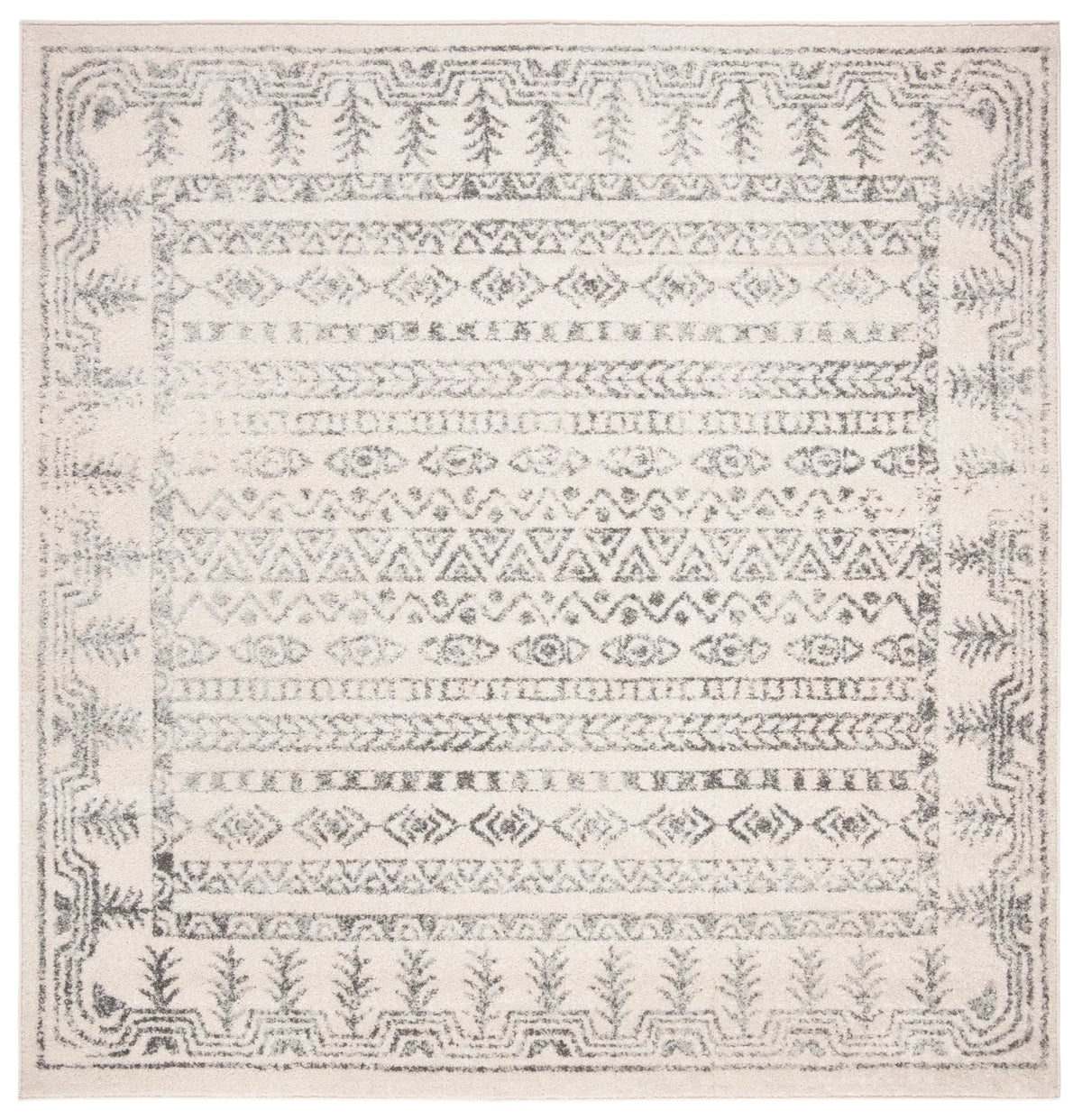 Safavieh Tulum 6'-7" x 6'-7" Rug in Ivory / Grey