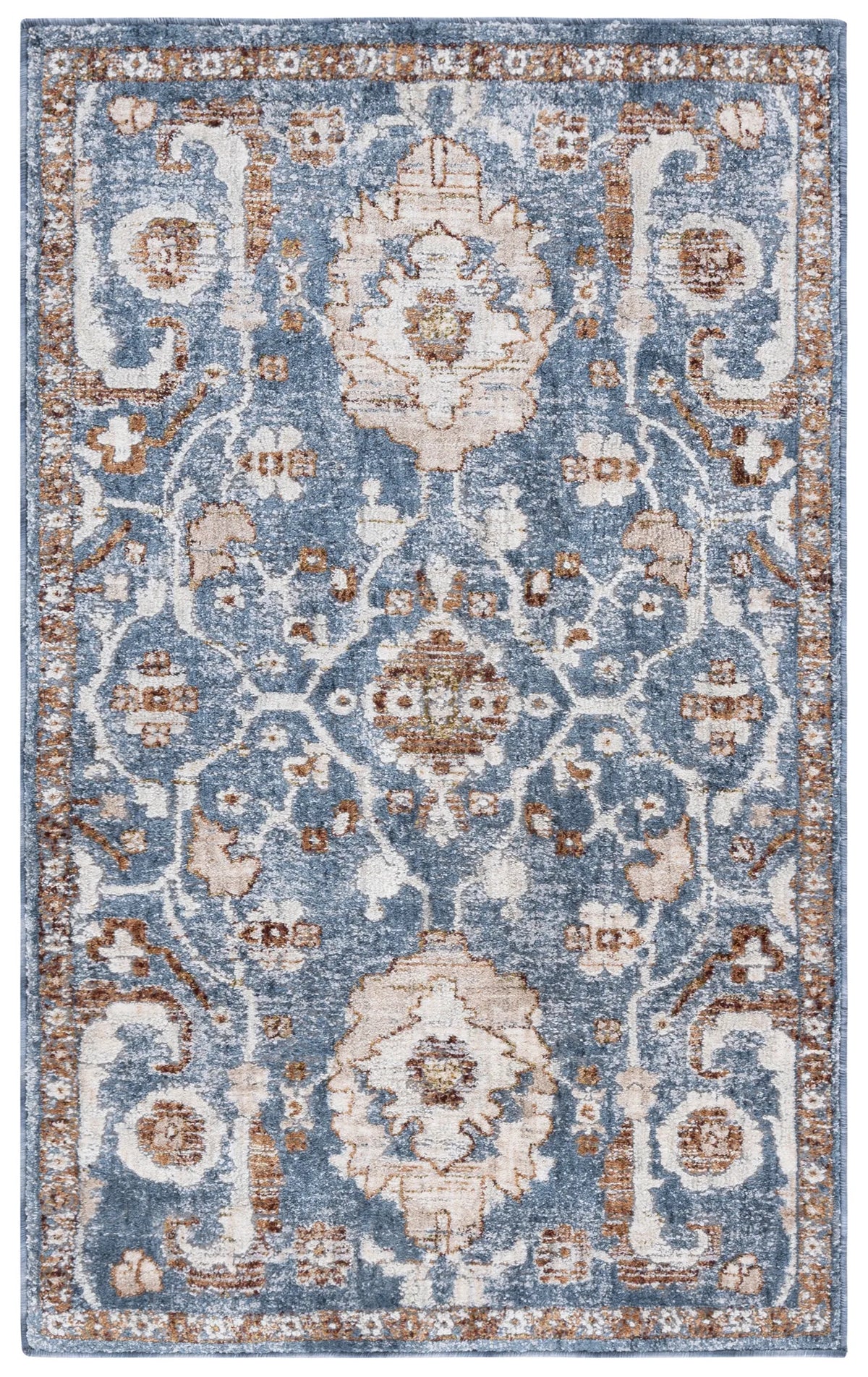 Safavieh Heirloom 700 2'-6" x 4'-0" Rug in Blue / Rust