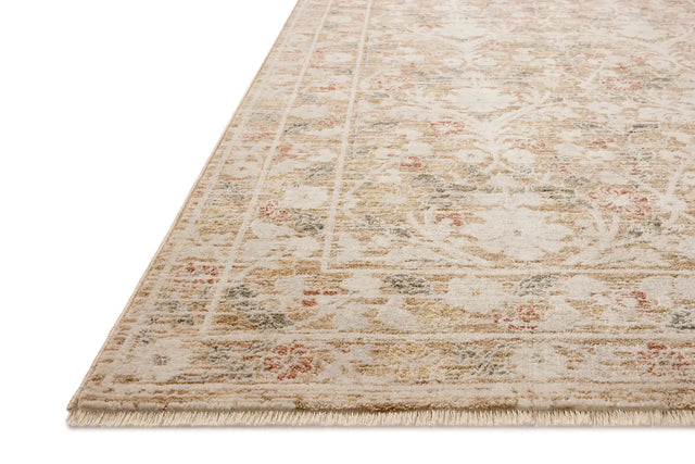 Loloi Clarisse CLS-01 Traditional Power Loomed Sand, Multi Rug - rug corner