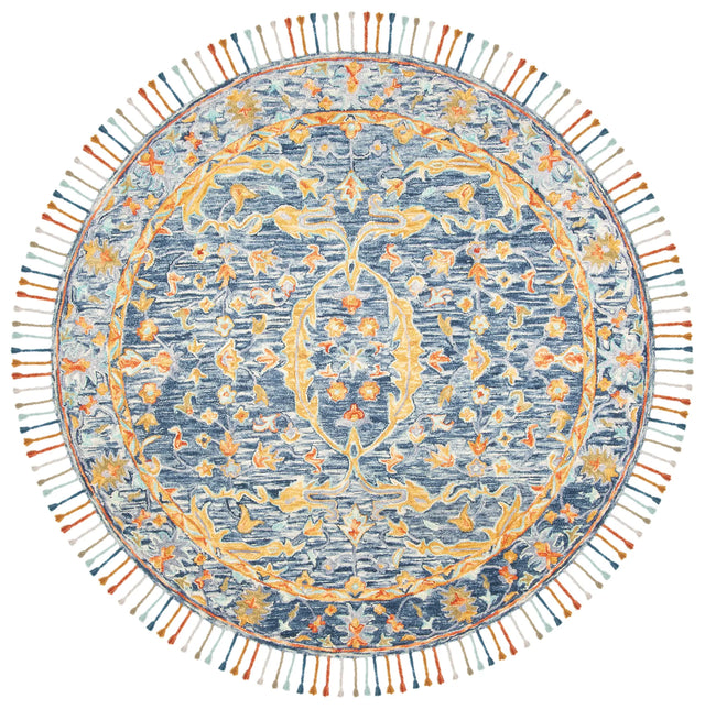 Safavieh Aspen 7'-0" x 7'-0" Rug in Blue / Rust
