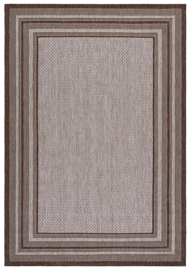 Safavieh Courtyard 5'-3" x 7'-7" Rug in Grey / Brown