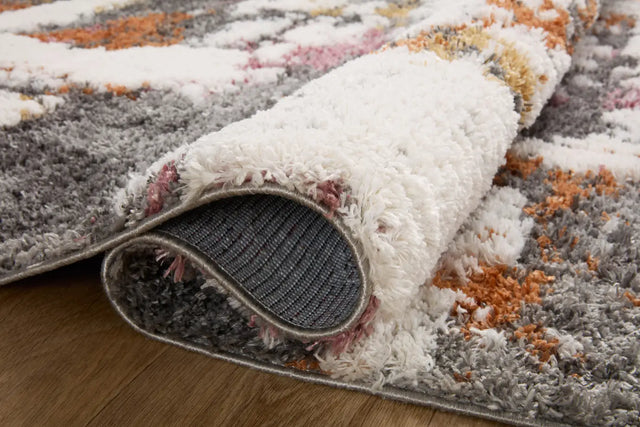 Loloi Levitt Shag Lev-04 Grey/Multi Rug - pile height