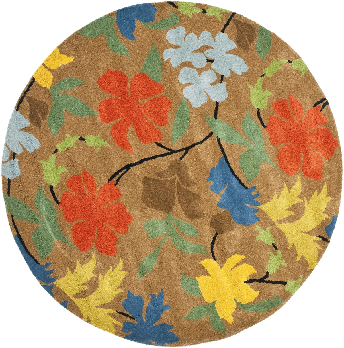 Safavieh Soho 6'-0" x 6'-0" Rug in Brown / Multi